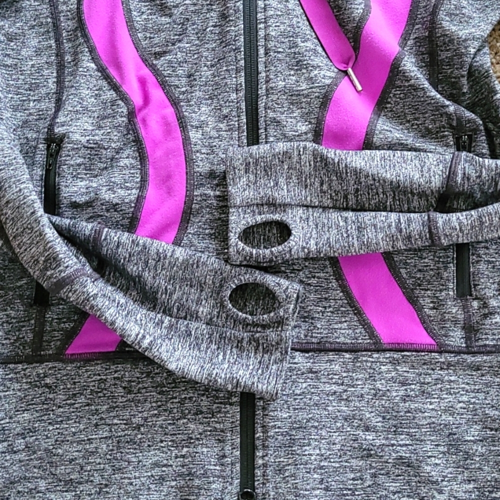 Lululemon Gray Purple Stride Jacket Size 8 - Picture 7 of 11